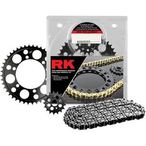 Oem Replacement Chain And Sprocket Kit By Rk 4092-150E Sprocket 1230-0751 Parts Unlimited Drop Ship