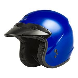 OF-2 Open-Face Helmet by GMAX G1020048 Open Face 3/4 Helmet 72-53632X Western Powersports Blue / 2X