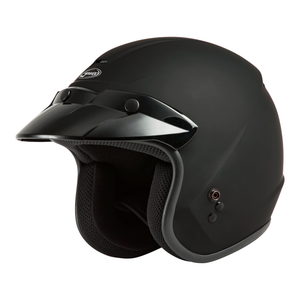 OF-2 Open-Face Helmet by GMAX G1020076 Open Face 3/4 Helmet 72-5362L Western Powersports Matte Black / LG