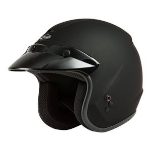 OF-2 Open-Face Helmet by GMAX G1020078 Open Face 3/4 Helmet 72-53622X Western Powersports Matte Black / 2X