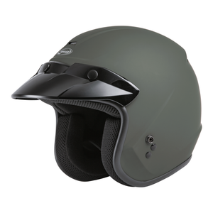 OF-2 Open-Face Helmet by GMAX G1020718 Open Face 3/4 Helmet 72-53602X Western Powersports Green / 2X