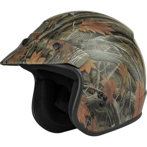 OF-2 Open Face Helmet by GMAX G1021568 Open Face 3/4 Helmet 72-53672X Western Powersports Drop Ship 2X / Leaf Camo