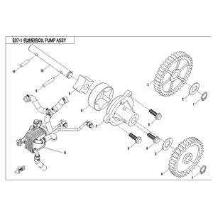 Oil Cooler by CF Moto 0JYA-071000-10000 OEM Hardware 0JYA-071000-10000 Northstar Polaris