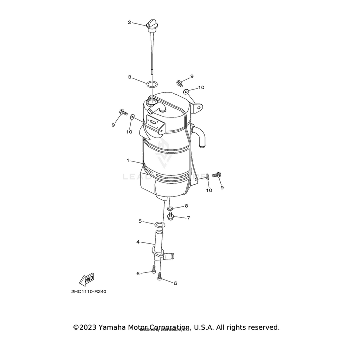 Oil Level Gauge Assembly by Yamaha