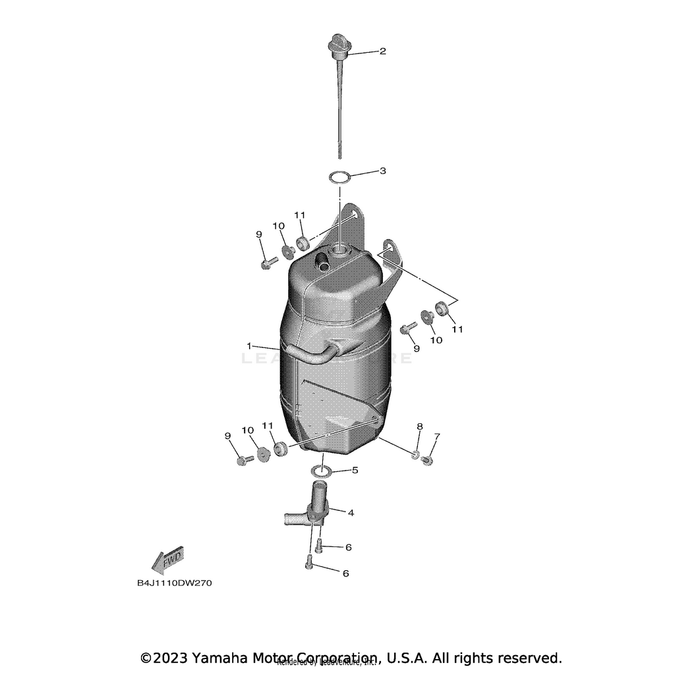 Oil Level Gauge Assembly by Yamaha