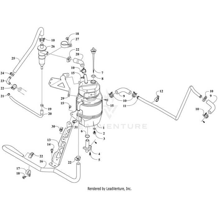 Oil Level Gauge Assy. By Arctic Cat