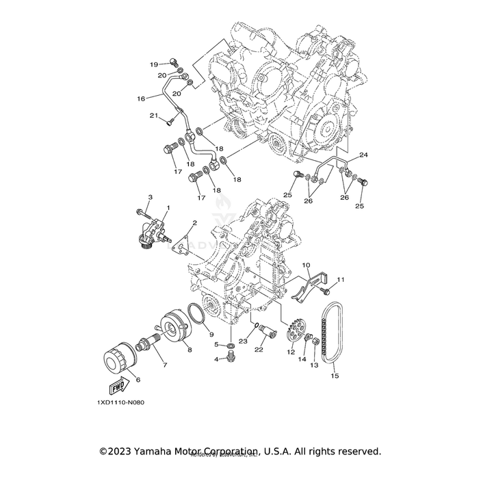 Oil Pump Assembly by Yamaha