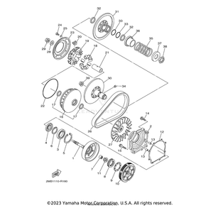 Oil Seal by Yamaha 2MB-F3145-00-00 OEM Hardware 2MB-F3145-00-00 Off Road Express