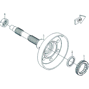 Oil Seal End Face by CF Moto 0180-053005 OEM Hardware 0180-053005 Northstar Polaris