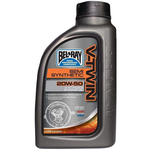 Oil VTwin Semi 20W50 1L by Bel Ray 96910-BT1 Engine Oil Semi Synthetic 36010251 Parts Unlimited