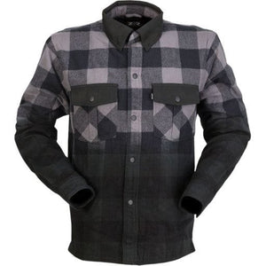 Ombre Flannel Shirt by Z1R Long Sleeve Shirt Parts Unlimited Drop Ship