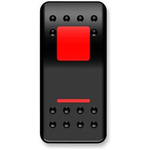 On/Off Red Rocker Switch by Moose Utility MOOSE PWR-GNR Rocker Switch 21060413 Parts Unlimited
