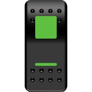 On/Off Rocker Switch Green by Moose Utility