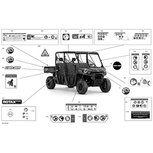 Operating Guide Warning Label by Can-Am 704908004 OEM Hardware 704908004 Off Road Express Peach St