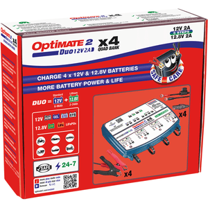 Optimate 2 Duo Bronze Series Battery Charger By Tecmate TM-575 Battery Charger 3807-0574 Parts Unlimited Drop Ship