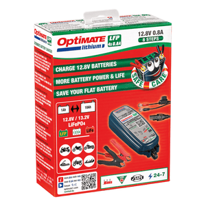 Optimate Lithium Lfp 4S 0.8A Battery Charger By Tecmate TM471 Battery Charger 3807-0265 Parts Unlimited