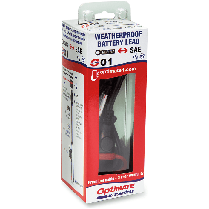 Optimate Permanent Battery Lead O-01 By Tecmate