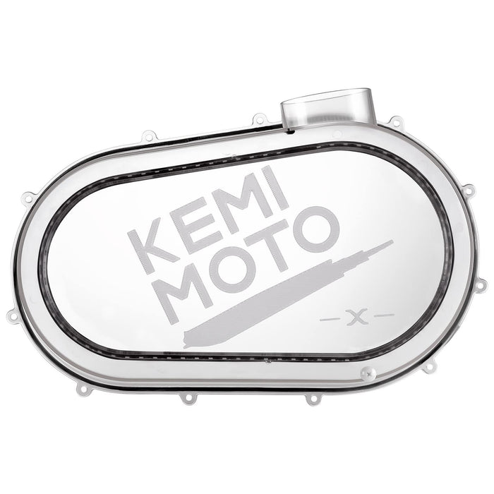 Outer Clutch Cover with RGB LED Strip Lights for Can-Am Maverick X3/MAX by Kemimoto