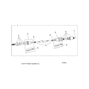 Outer Joint Assembly by Polaris 3236162 OEM Hardware P3236162 Off Road Express