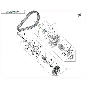 Over Riding Clutch by CF Moto 0GR0-051300 OEM Hardware 0GR0-051300 Northstar Polaris