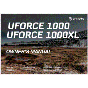 Owners Manual by CF Moto 5SYV-380101-6000-13 OEM Hardware 5SYV-380101-6000-13 Northstar Polaris