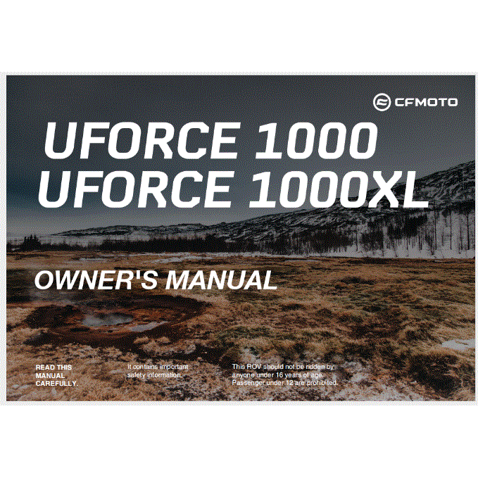 Owners Manual by CF Moto