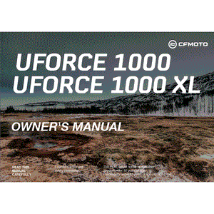 Owners Manual by CF Moto 5SYV-380101-6301-13 OEM Hardware 5SYV-380101-6301-13 Northstar Polaris