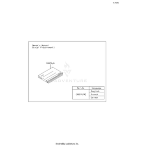 Owners Manual,Multi by Kawasaki 99976-0057 OEM Hardware 99976-0057 No Longer Available