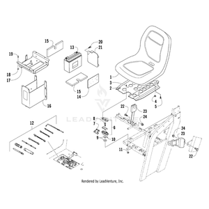 Pad,Battery-Lower By Arctic Cat 0406-227 OEM Hardware 0406-227 Core Power Equipment