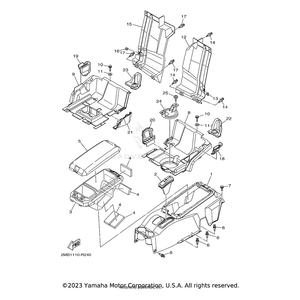 Pad, Silencer 19 by Yamaha JR4-7826L-00-00 OEM Hardware JR4-7826L-00-00 Off Road Express