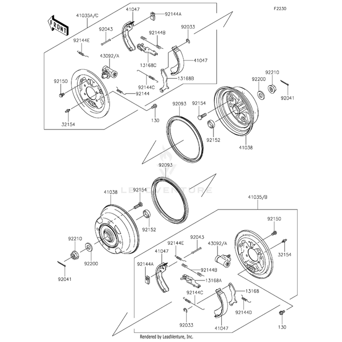 Panel-Assembly-Brake,Front,Lh by Kawasaki