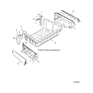 Panel-Box,Lh,A.Gray by Polaris 5452168-453 OEM Hardware P5452168-453 Off Road Express