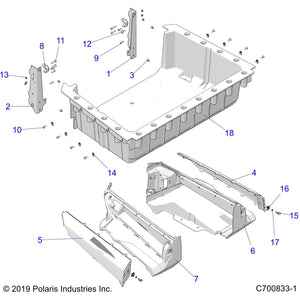 Panel-Box,Lh,G.Grey by Polaris 5458685-728 OEM Hardware P5458685-728 Off Road Express