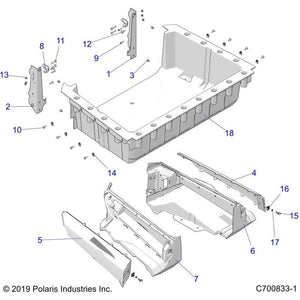 Panel-Box,Pnt,Rh,G.Wht Met Smk by Polaris 5452456-786 OEM Hardware P5452456-786 Off Road Express