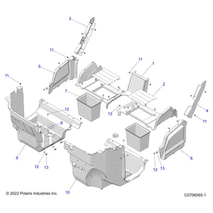 Panel-Closeoff,Front,Blk by Polaris 5452922-070 OEM Hardware P5452922-070 Off Road Express