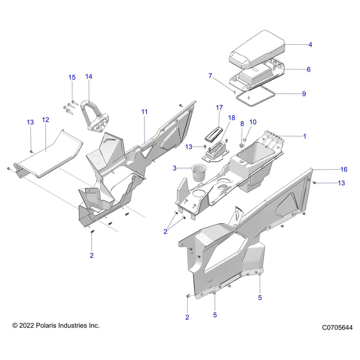 Panel-Console,Service,Blk by Polaris