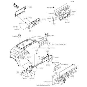 Panel-Control by Kawasaki 59226-0042 OEM Hardware 59226-0042 Off Road Express Peach St