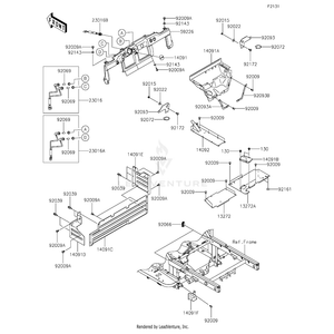 Panel-Control,F.Black by Kawasaki 59226-0026-6Z OEM Hardware 59226-0026-6Z Off Road Express Peach St