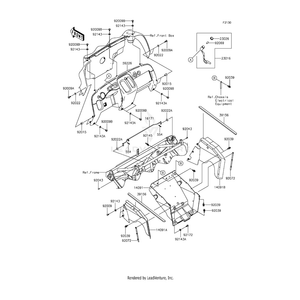 Panel-Control, Gray by Kawasaki 59226-0009-284 OEM Hardware 59226-0009-284 Off Road Express Peach St