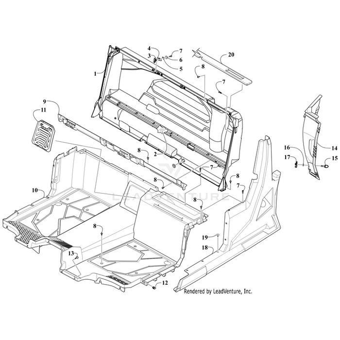 Panel, Cover By Arctic Cat