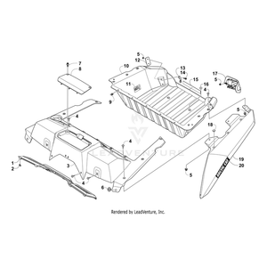 Panel,Cover,Rear M.Black-Ptd By Arctic Cat 4506-774 OEM Hardware 4506-774 Core Power Equipment