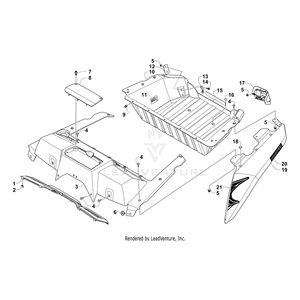 Panel,Cover-Rear Slvr Dlr Wht-Ptd By Arctic Cat 5506-155 OEM Hardware 5506-155 Core Power Equipment