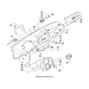 Panel, Dash By Arctic Cat 2406-780 OEM Hardware 2406-780 Core Power Equipment