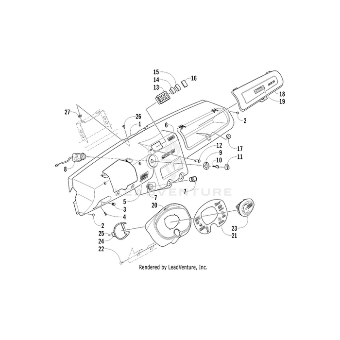 Panel,Dash-Routed By Arctic Cat