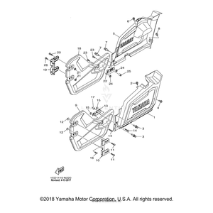 Panel., Door Front LH by Yamaha 1XD-K8557-00-00 OEM Hardware 1XD-K8557-00-00 Off Road Express Drop Ship