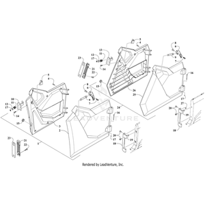 Panel, Door - Inner - Left By Arctic Cat 6406-805 OEM Hardware 6406-805 Core Power Equipment