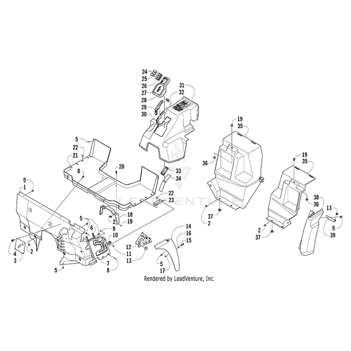 Panel, Fender - Inner By Arctic Cat