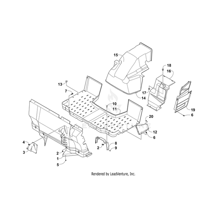 Panel, Fender - Inner By Arctic Cat