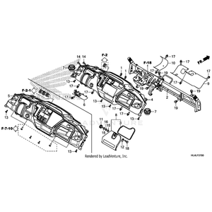 Panel, Instrument *Nh1* (Black) by Honda 68101-HL4-AB0ZA OEM Hardware 68101-HL4-AB0ZA Off Road Express Peach St