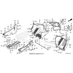 Panel, Left Center Console by Honda 68330-HL6-A00 OEM Hardware 68330-HL6-A00 Off Road Express Peach St